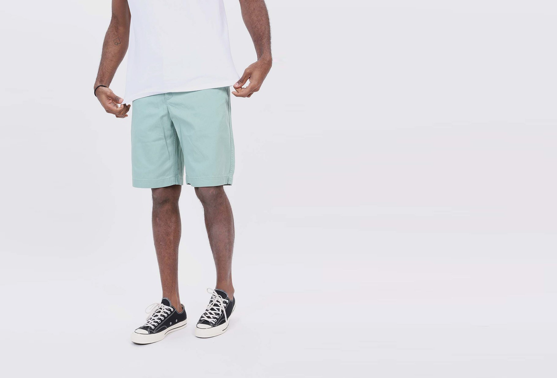 relaxed fit chino shorts