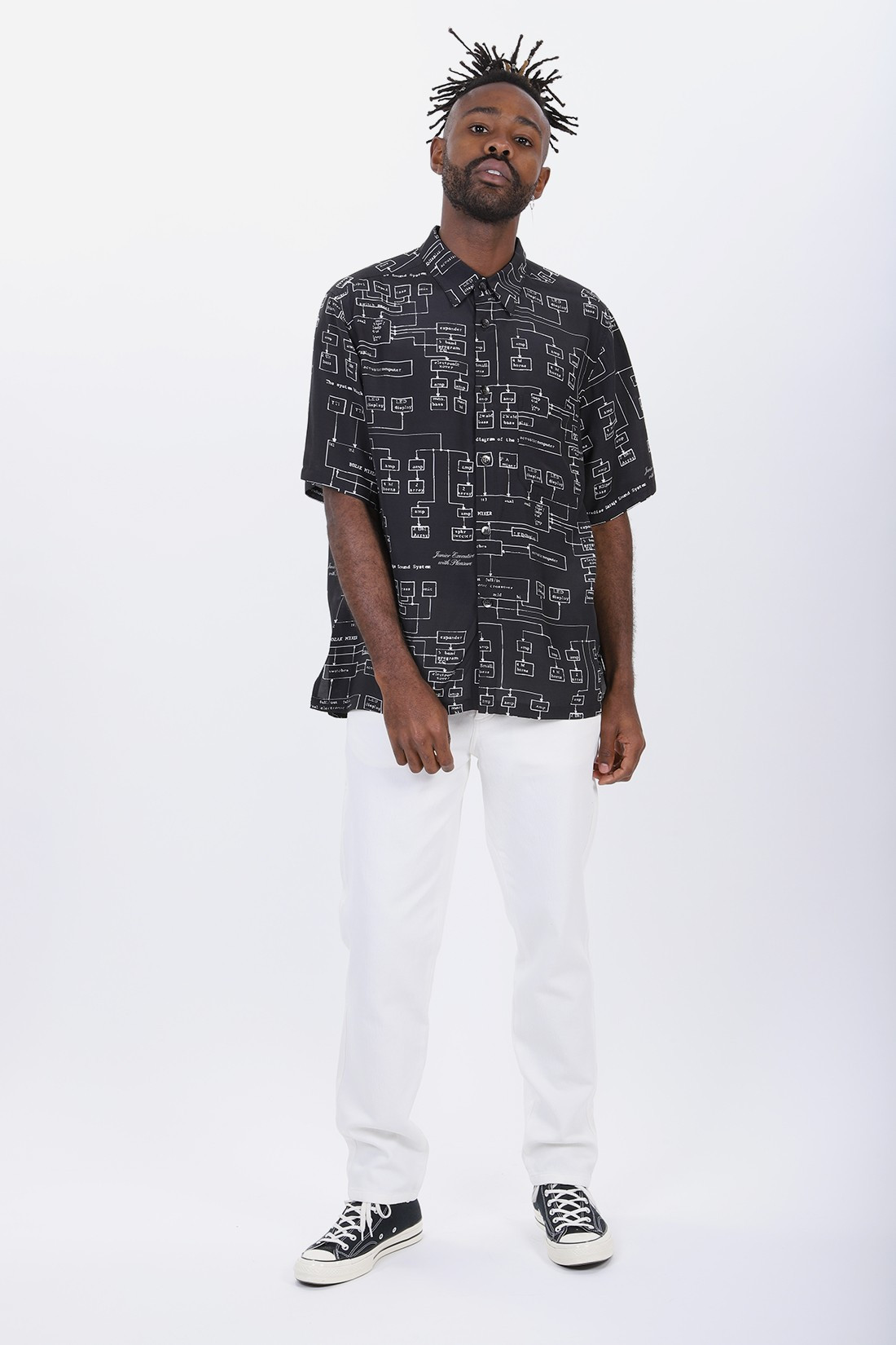 Machine Pattern Resort Shirt