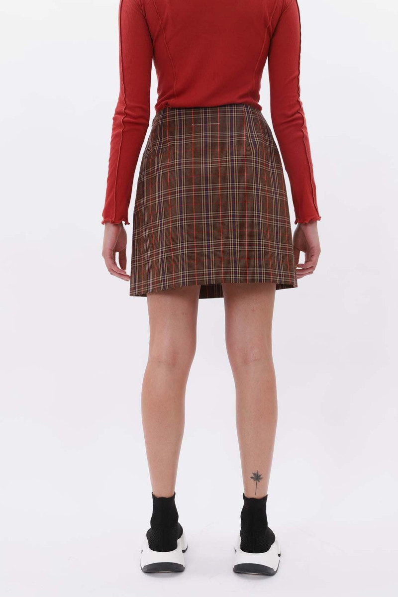 Tartan skirt Brown