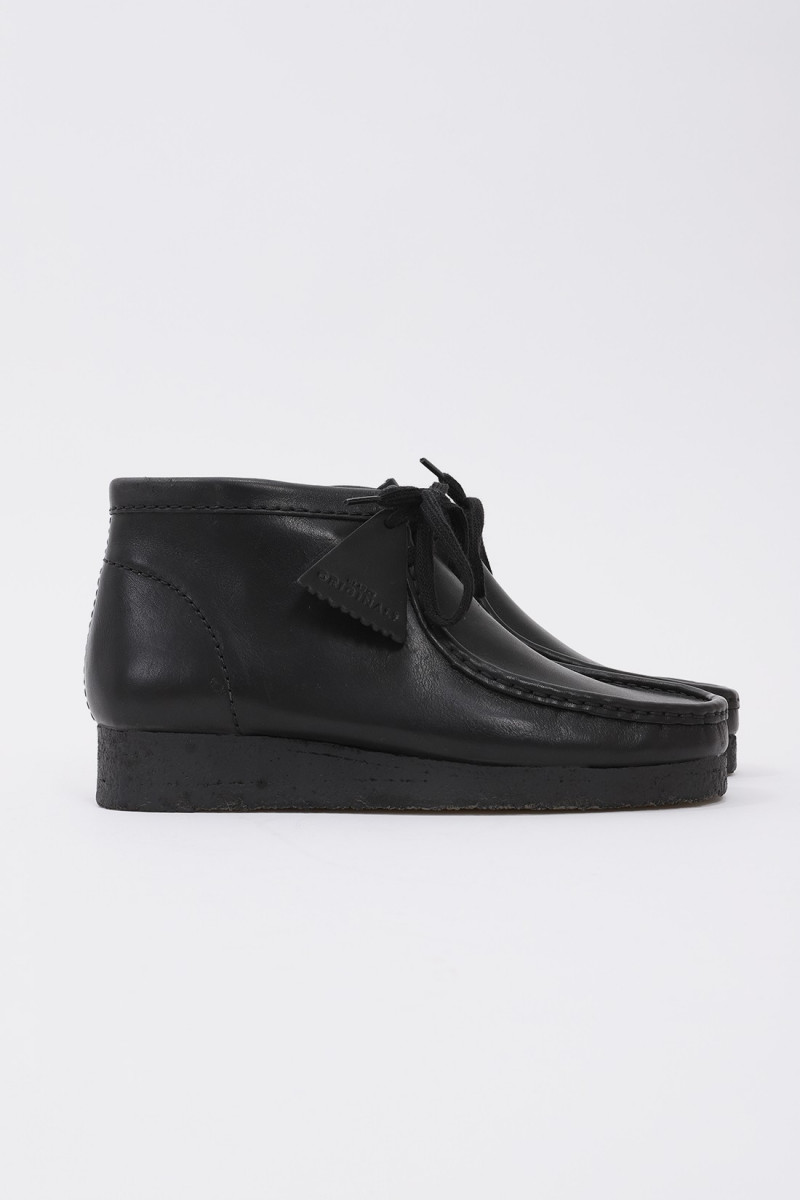 Wallabee boot Black leather