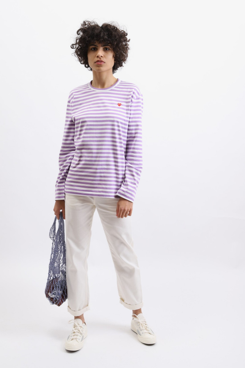 comme des garçons t shirt femme violet