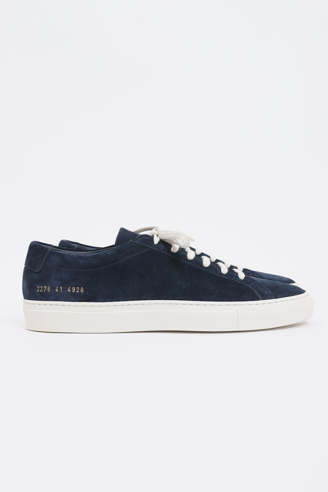 common projects achilles low navy suede