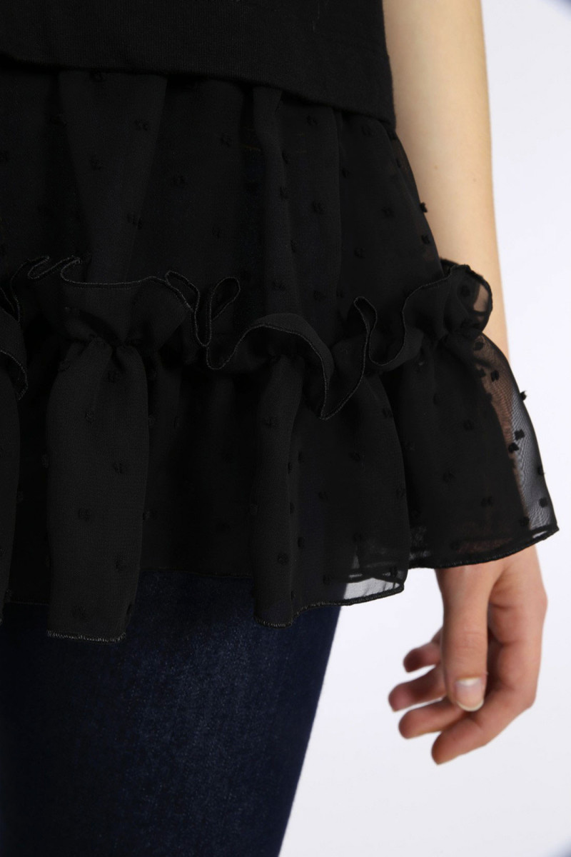 Tulle top Black
