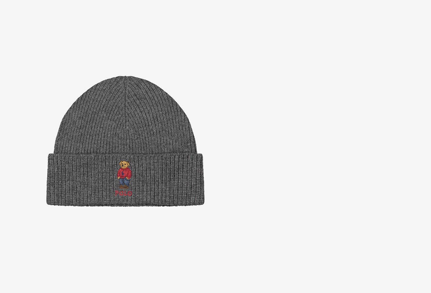 polo beanie with bear