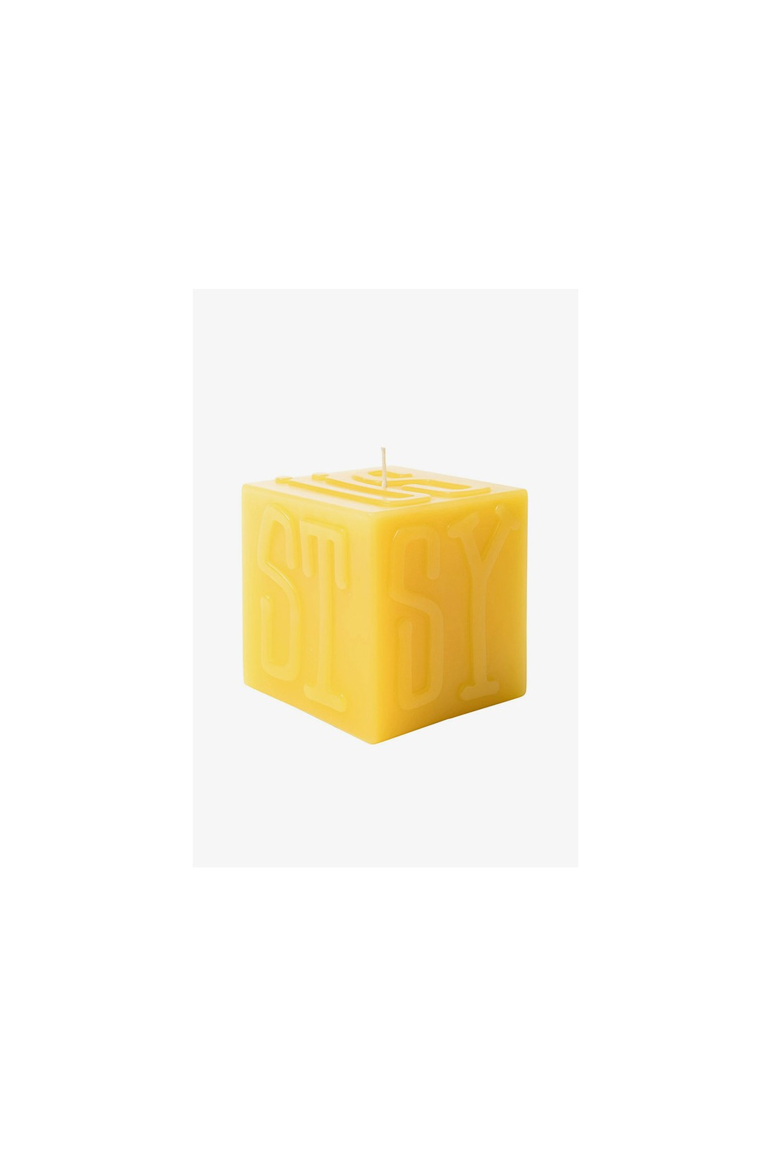 STUSSY / Stussy cube candle Yellow
