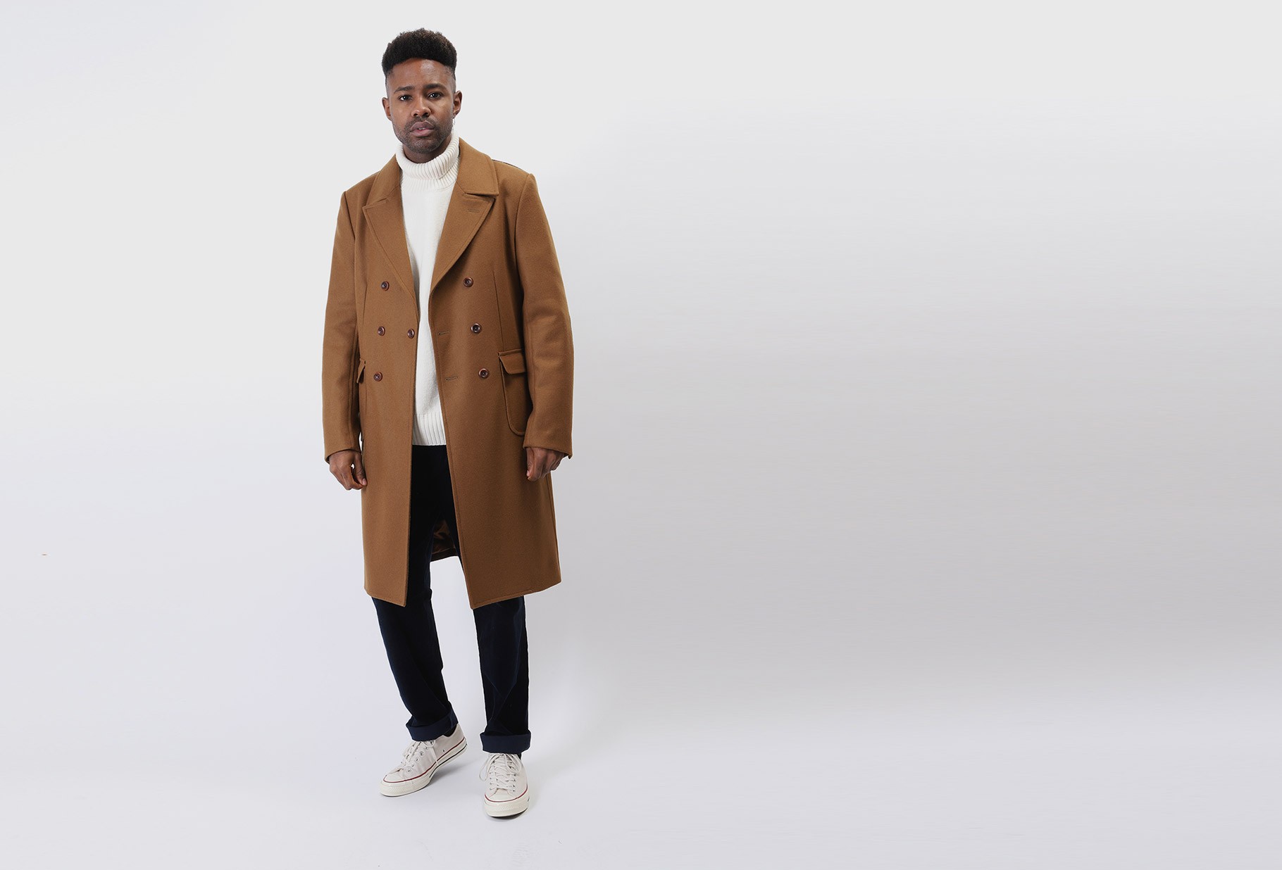 tan wool trench coat men