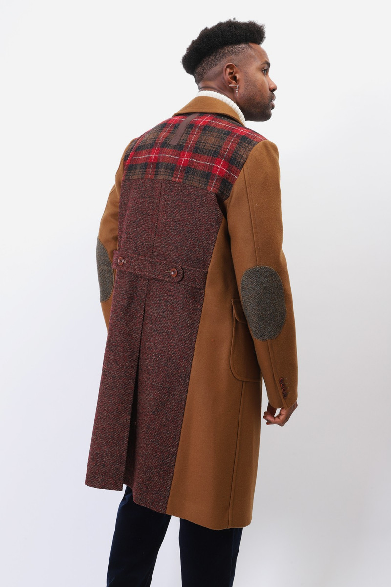 Wf-c016-051 classic wool coat Brown