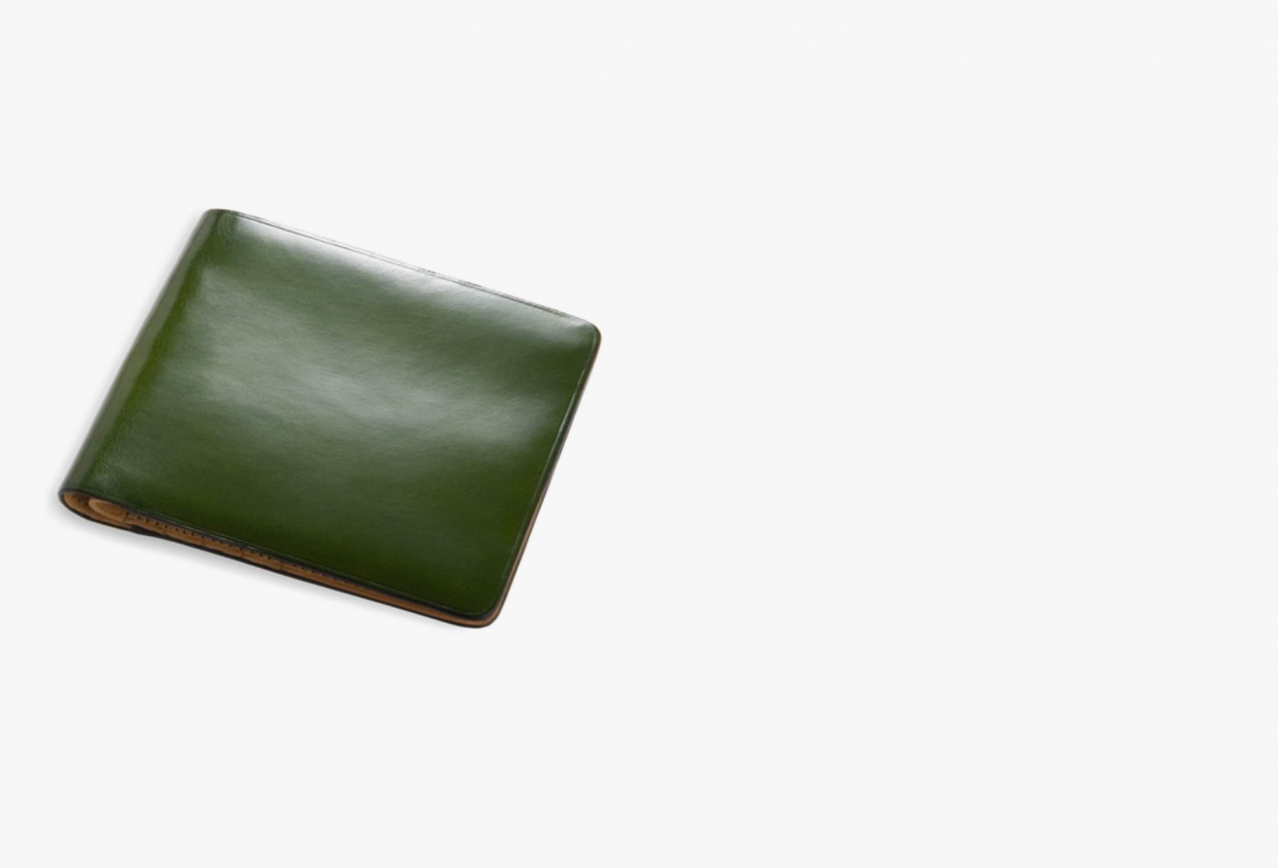 IL BUSSETTO / Bi-fold wallet w/ 8 card slots Forest green