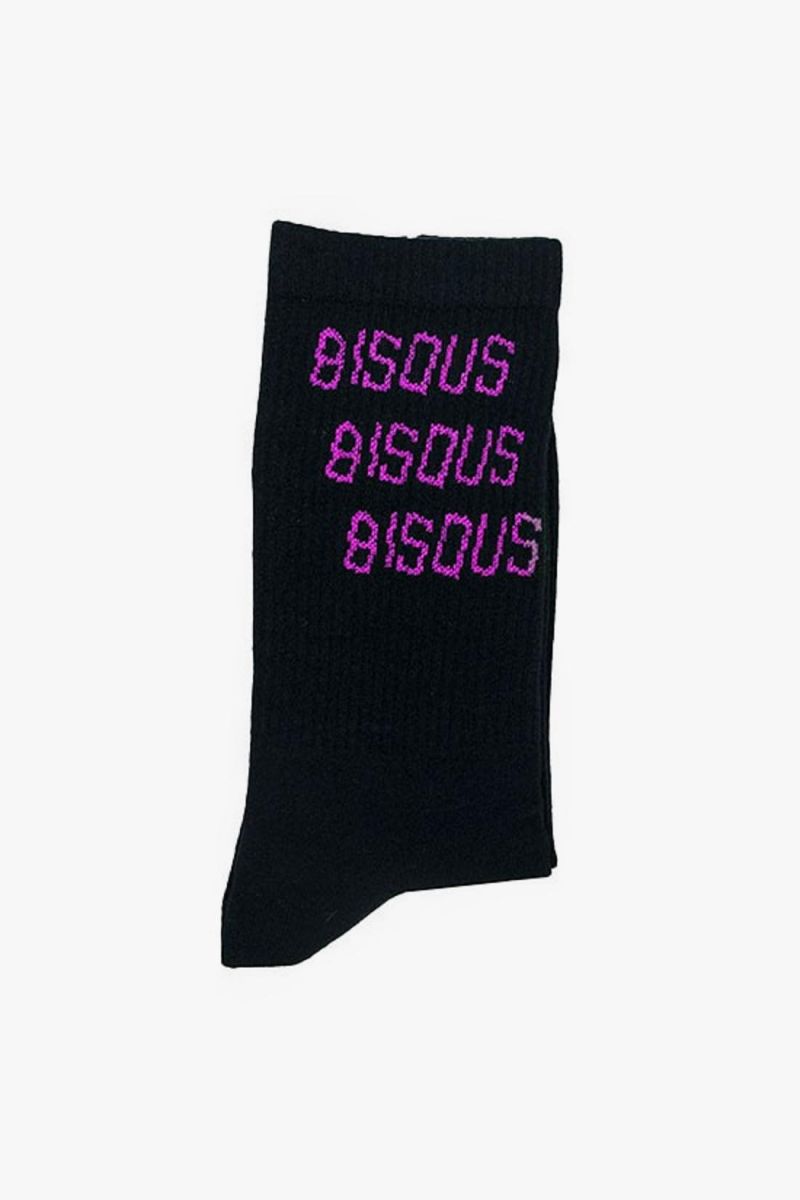 Socks bisous x3 Black / pink