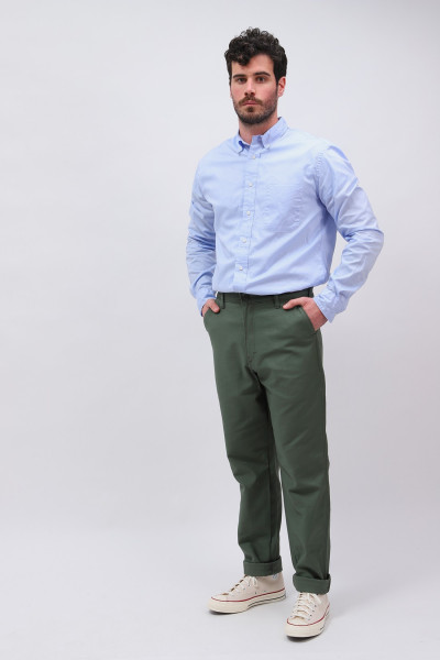 Easy chino Olive sateen