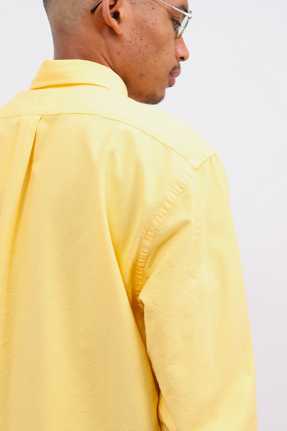 COLORFUL STANDARD / Organic button down shirt Lemon yellow