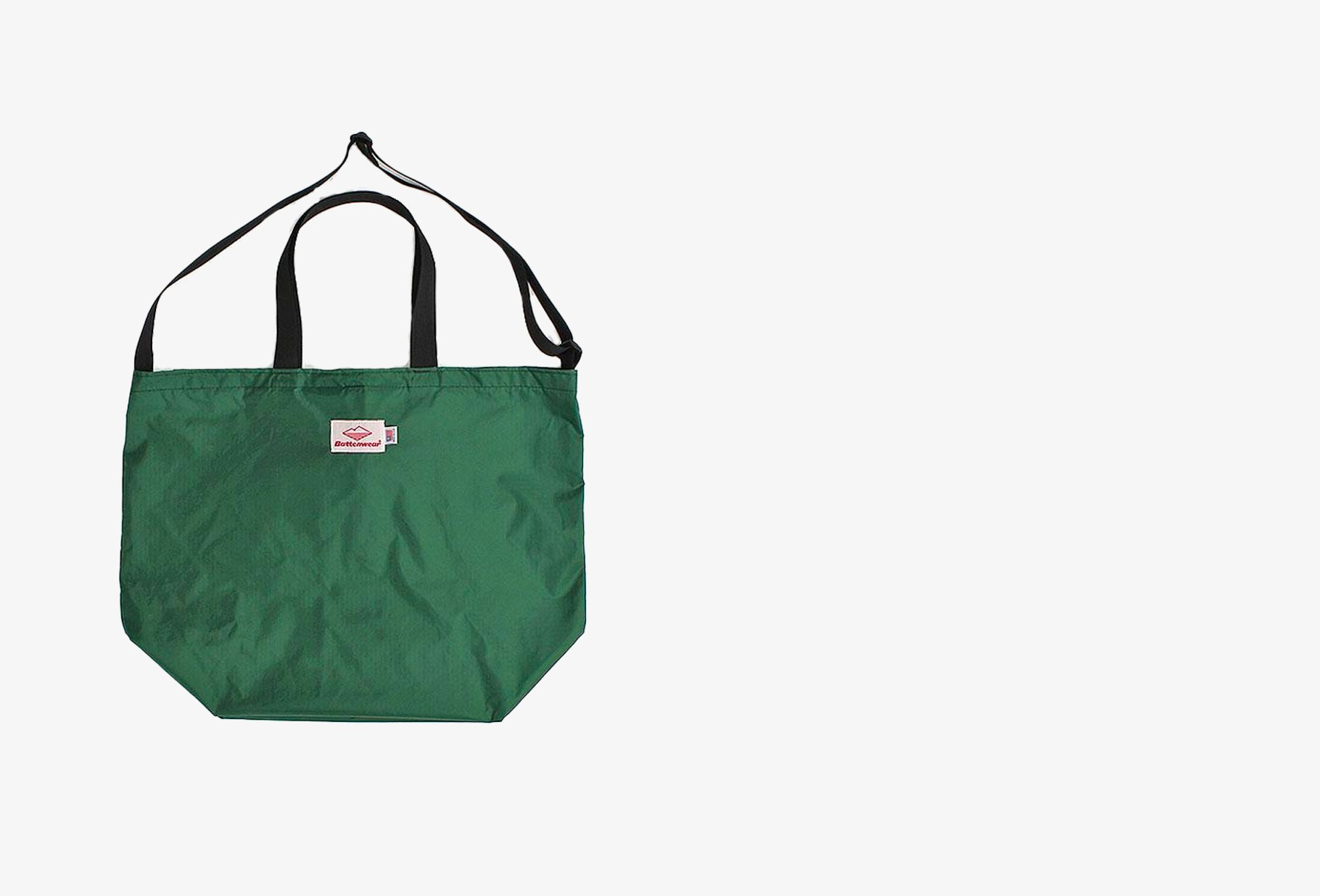 BATTENWEAR / Packable totebag ripstop nylon Forest green