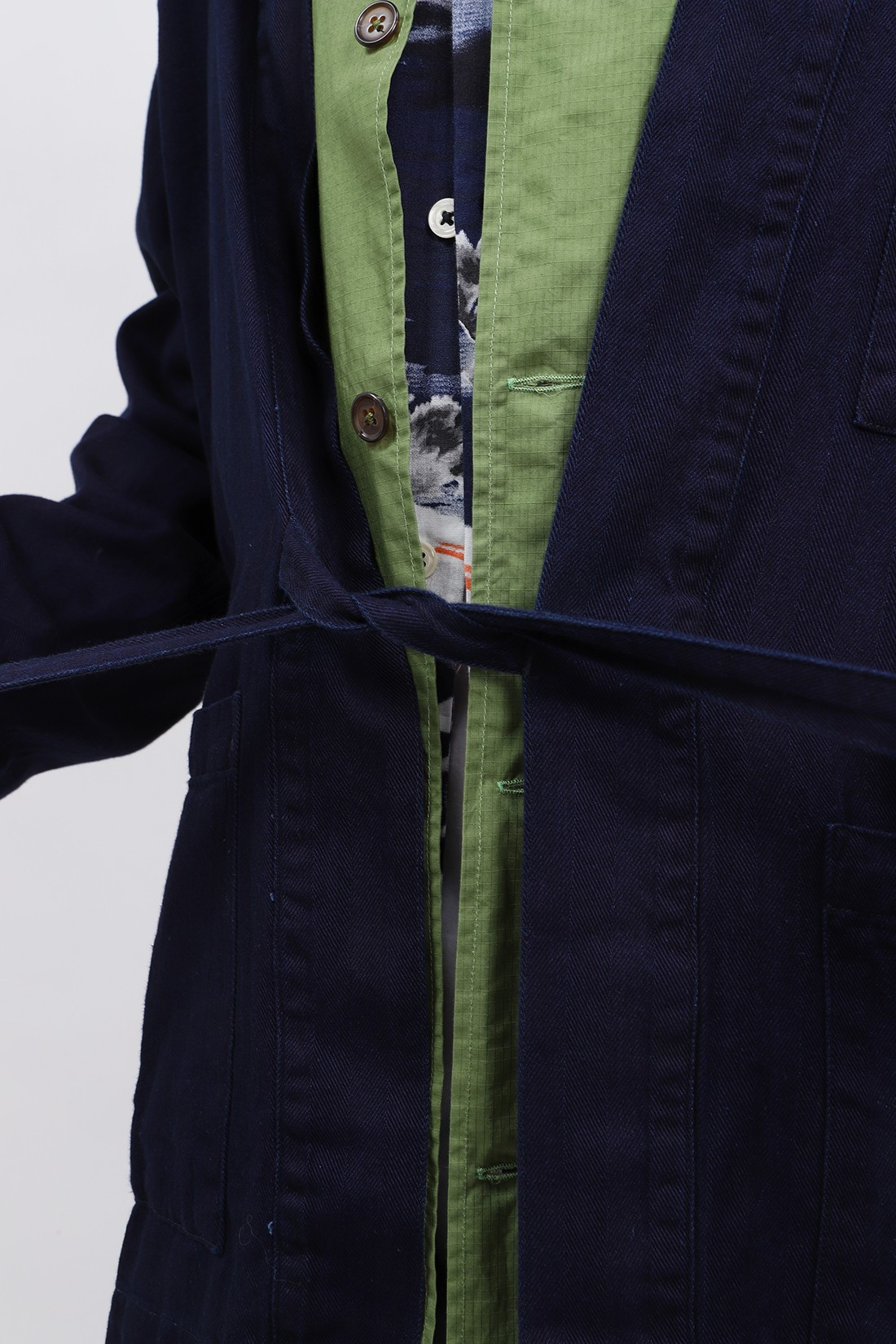 UNIVERSAL WORKS / Kyoto work jacket herringbone Indigo