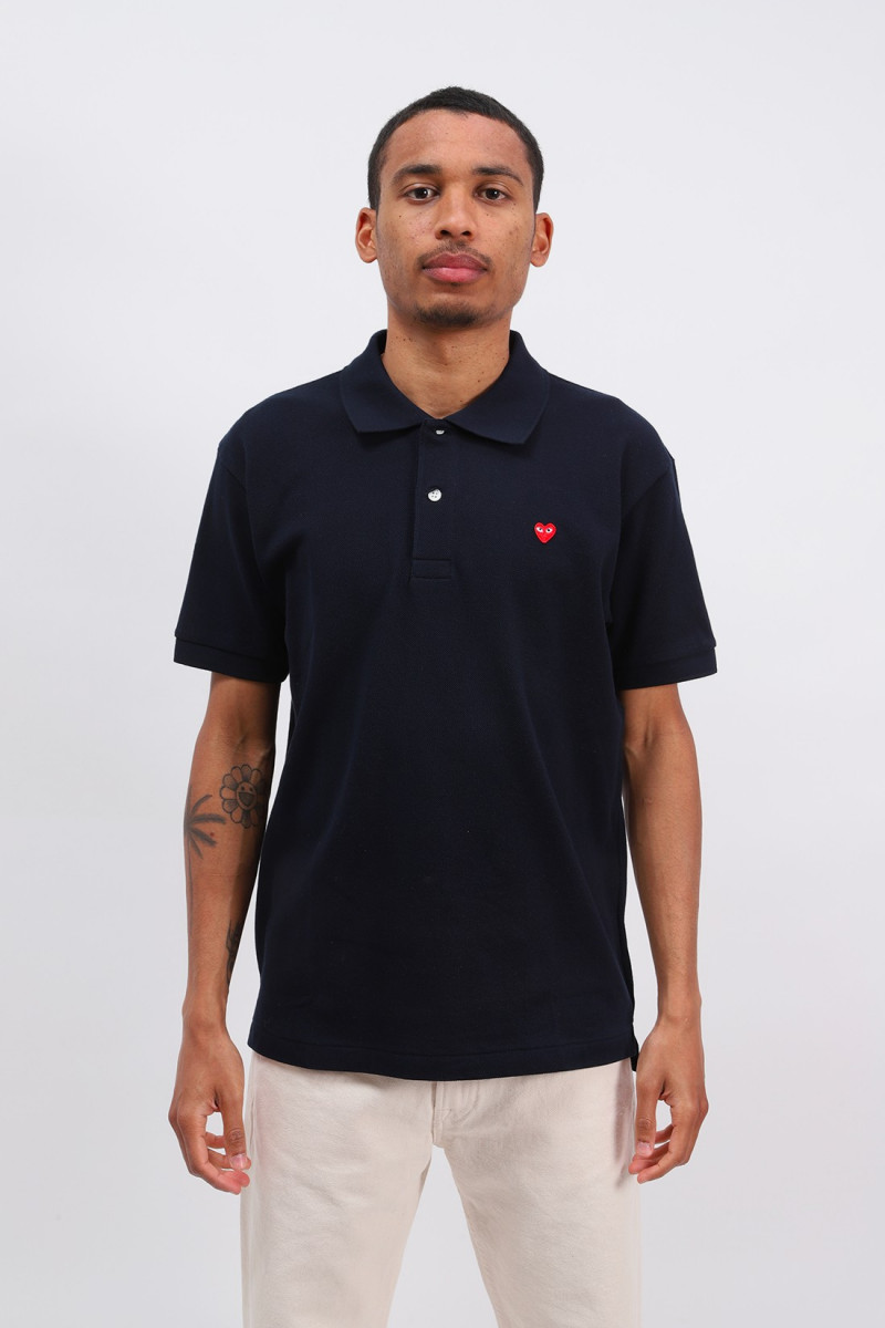 Play little red heart polo Navy
