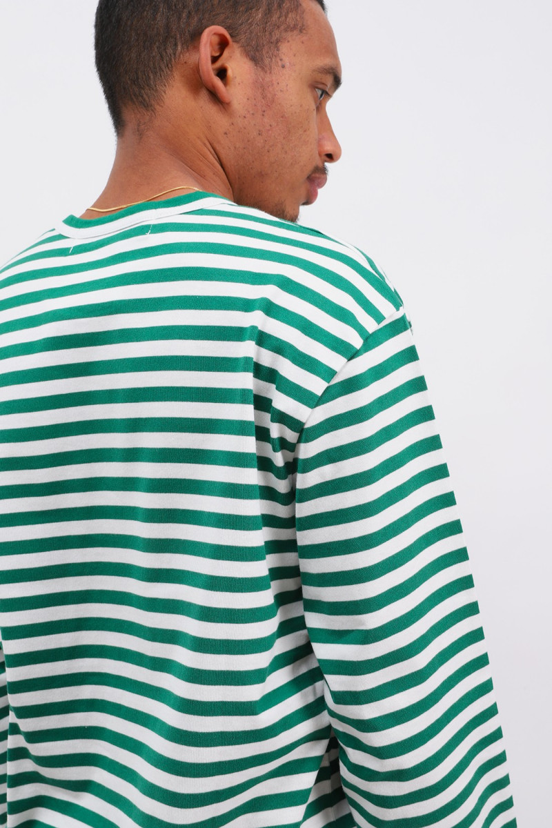 Play striped t-shirt Green white