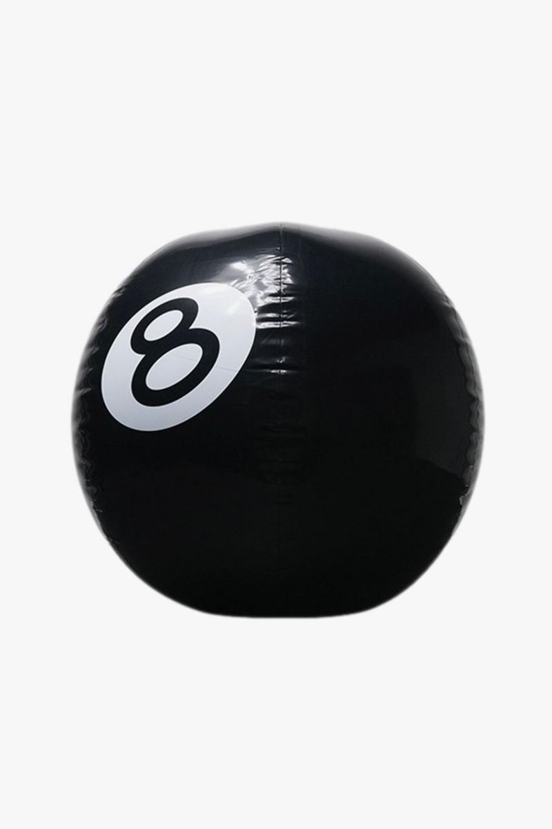 8-ball beach ball Black