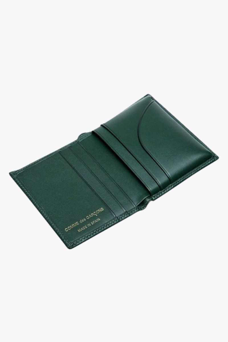 Comme des garçons wallets Cdg leather wallet classic Bottle green ...