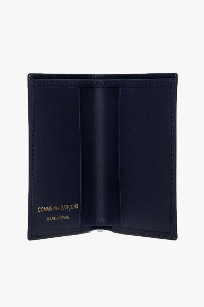 Comme des garçons wallets Cdg leather wallet classic Navy - ...