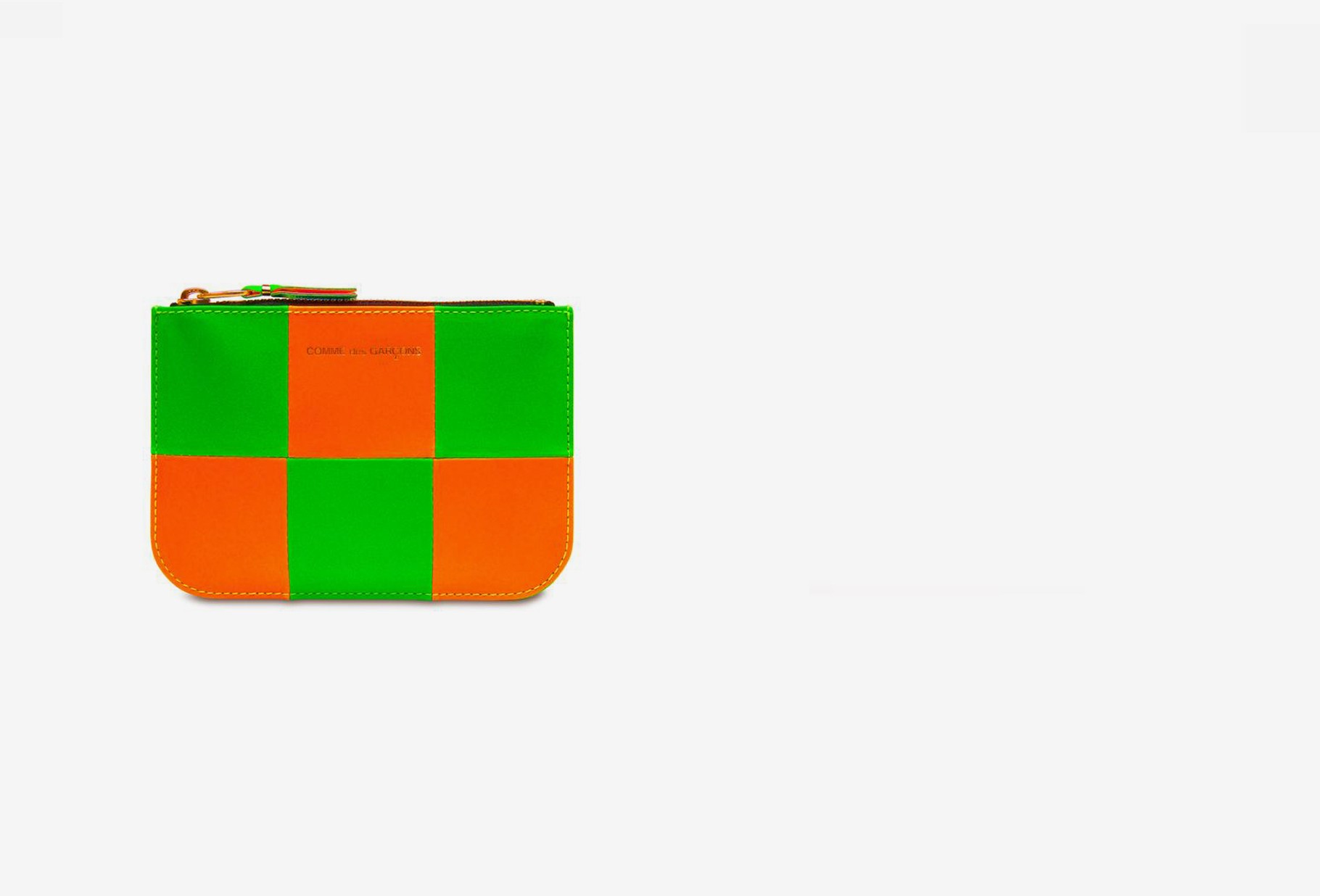 COMME DES GARÇONS WALLETS / Cdg wallet fluo squares Orange green
