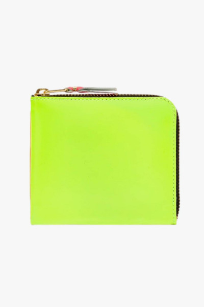 Cdg classic leather wallet Yellow light orange