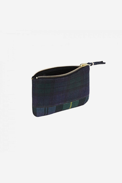 Cdg wallet tartan patchwork Green - ...