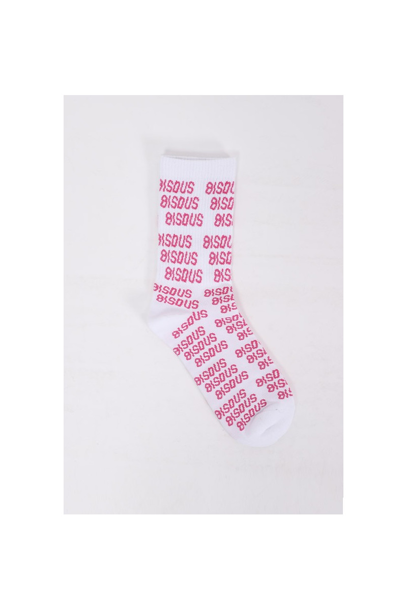 Socks all over bisous White/pink