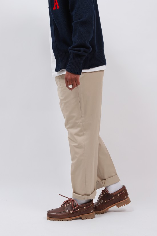 Ami Paris Oversized Carrot Fit Trousers in Brown for Men