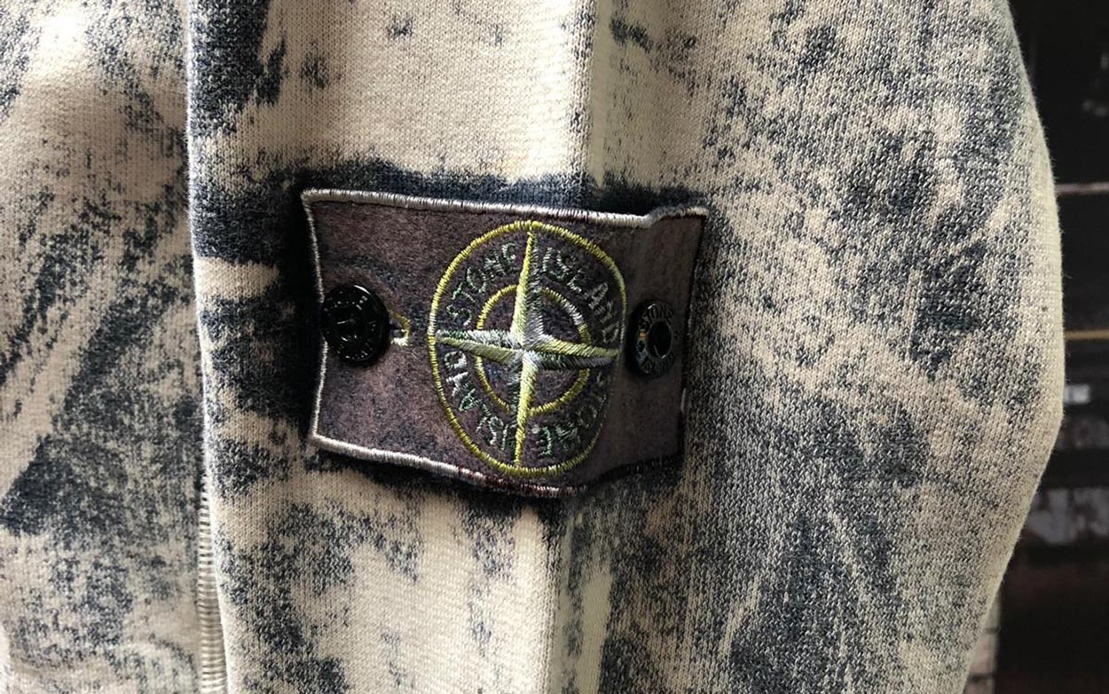 Stone Island Special Edition silver white badge 