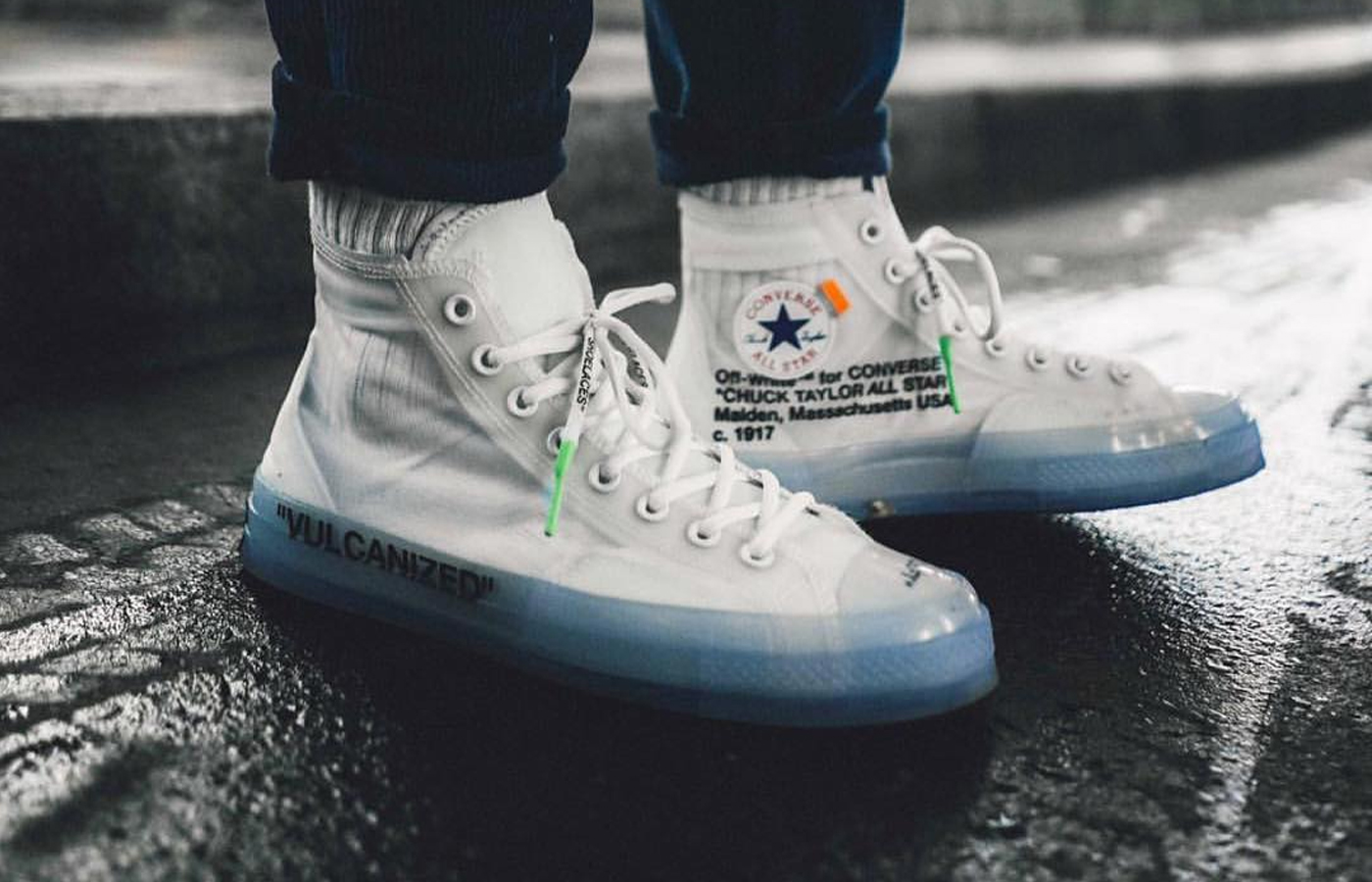 converse and off white