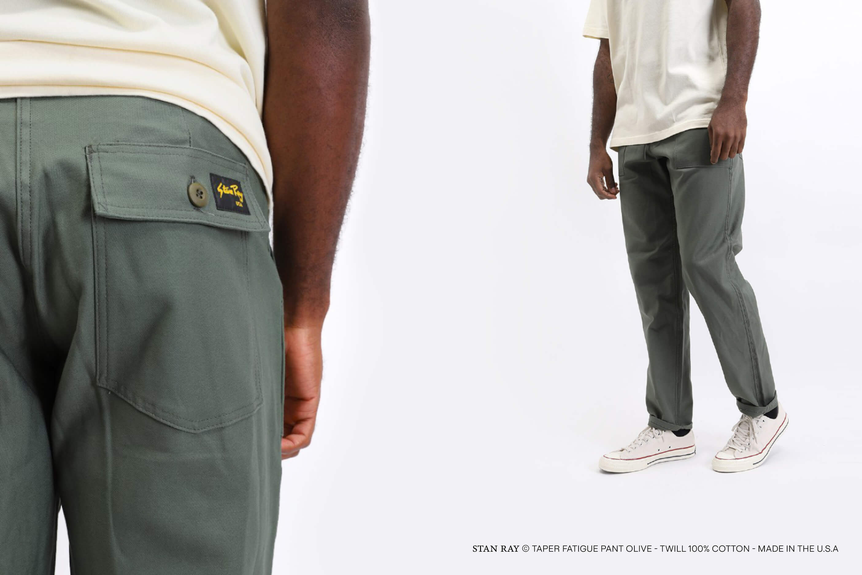Stan Ray the fatigue pants made in usa.